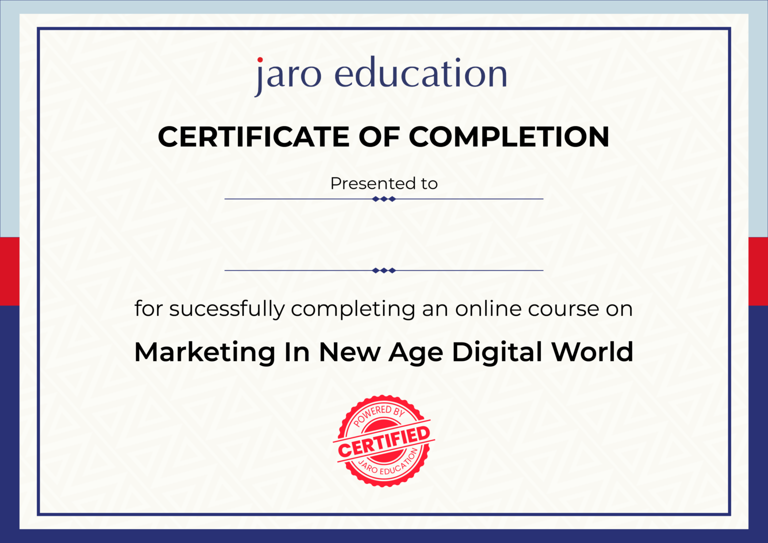 Earn Certificate