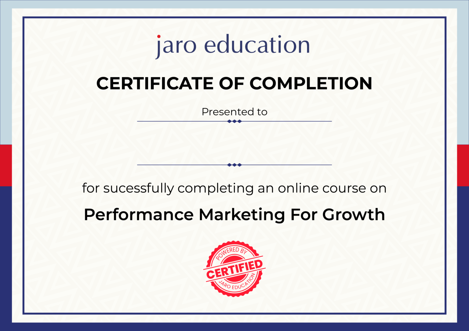 Earn Certificate
